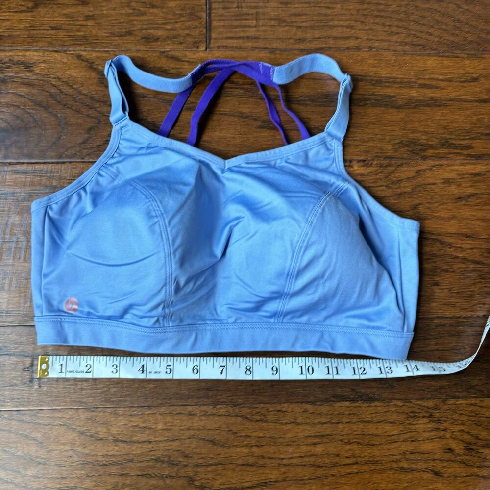 LIVI by Lane Bryant Racerback Padded Bra Blue Sz 42D - Picture 9 of 9